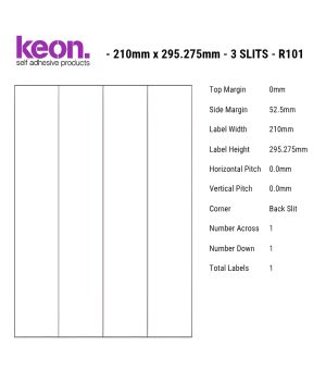 210mmx295.275mm 3 SLITS